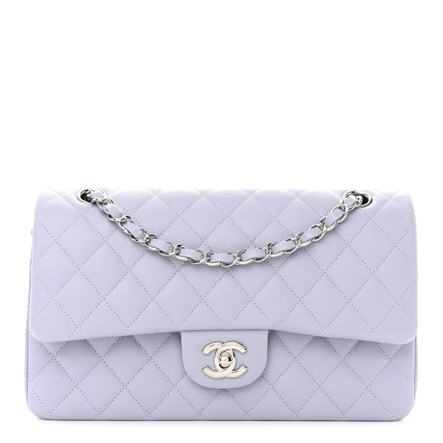 Chanel Caviar Quilted Medium Double Flap Light Purple 1 of 11