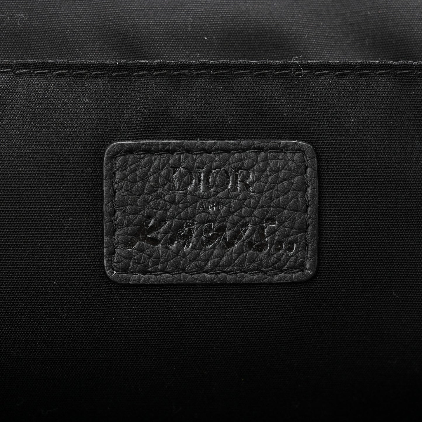 X KAWS Nylon Calfskin Logo Backpack Black