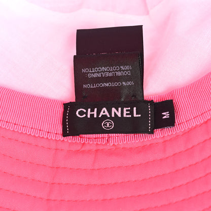 Chanel Canvas CC Bucket Hat M Fuchsia Orange 7 of 9