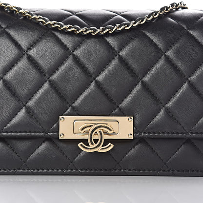 Chanel Lambskin Quilted Golden Class Wallet on Chain WOC Black 20 of 22