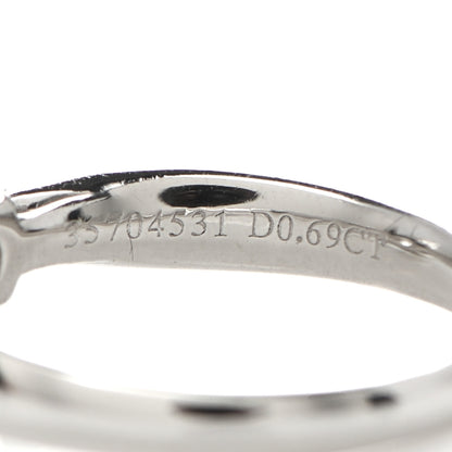 Tiffany Platinum Diamond .69ct Harmony Solitaire Engagement Ring 44 3 5 of 7