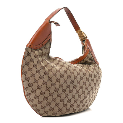 Gucci Monogram Glam Hobo Tan 3 of 10