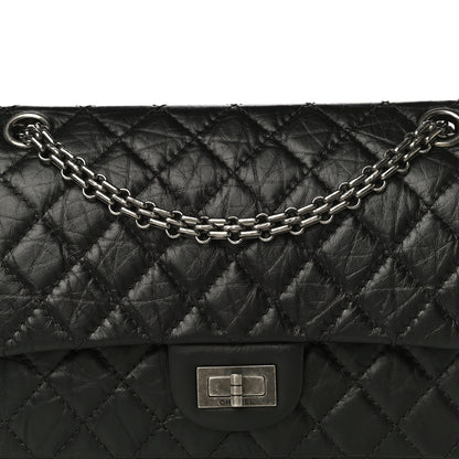 Chanel Aged Calfskin Quilted 2.55 Reissue 225 Flap Black 8 of 15