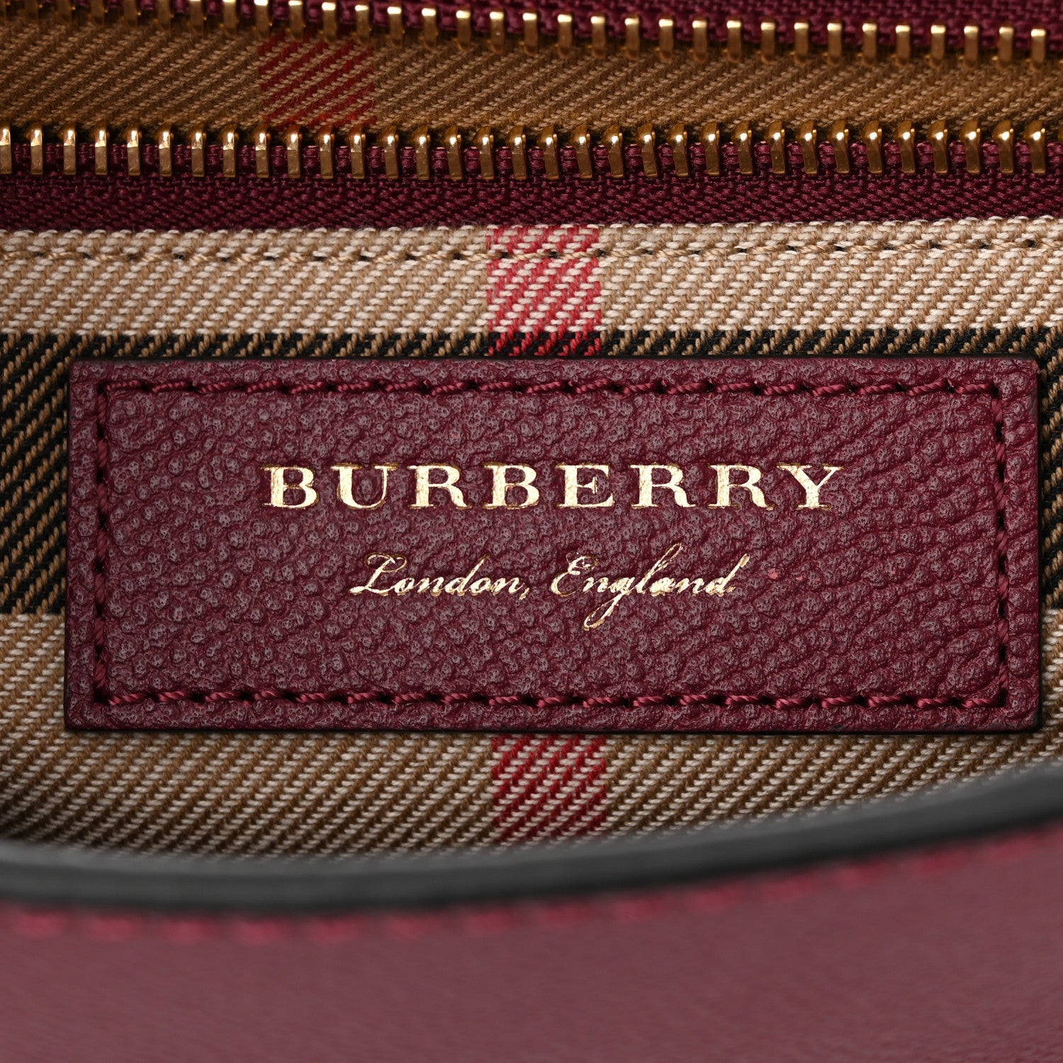 Burberry Soft Grain Calfskin Small Medley Crossbody Dark Plum 7 of 13