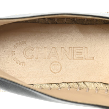 Chanel Lambskin CC Espadrilles 39 Black 9 of 11