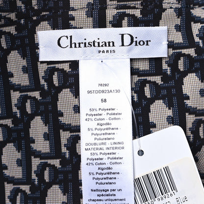 Christian Dior Oblique Reversible Teddy-D Brim Bucket Hat 58 Blue 12 of 13