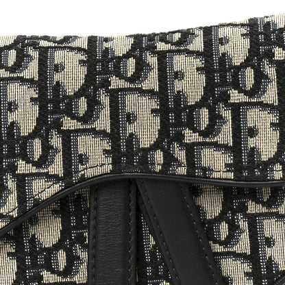 Christian Dior Oblique Mini Saddle Bag Blue 8 of 10