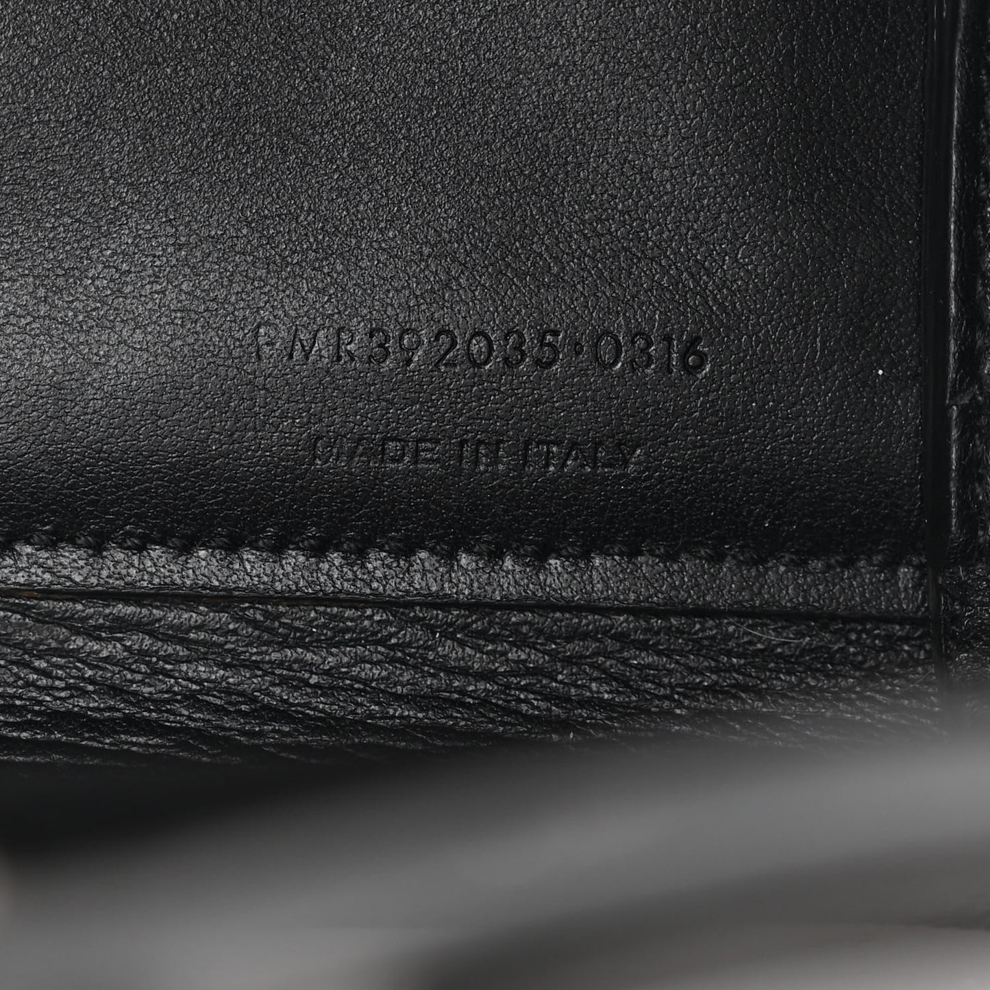 Grained Calfskin Nano Sac De Jour Black