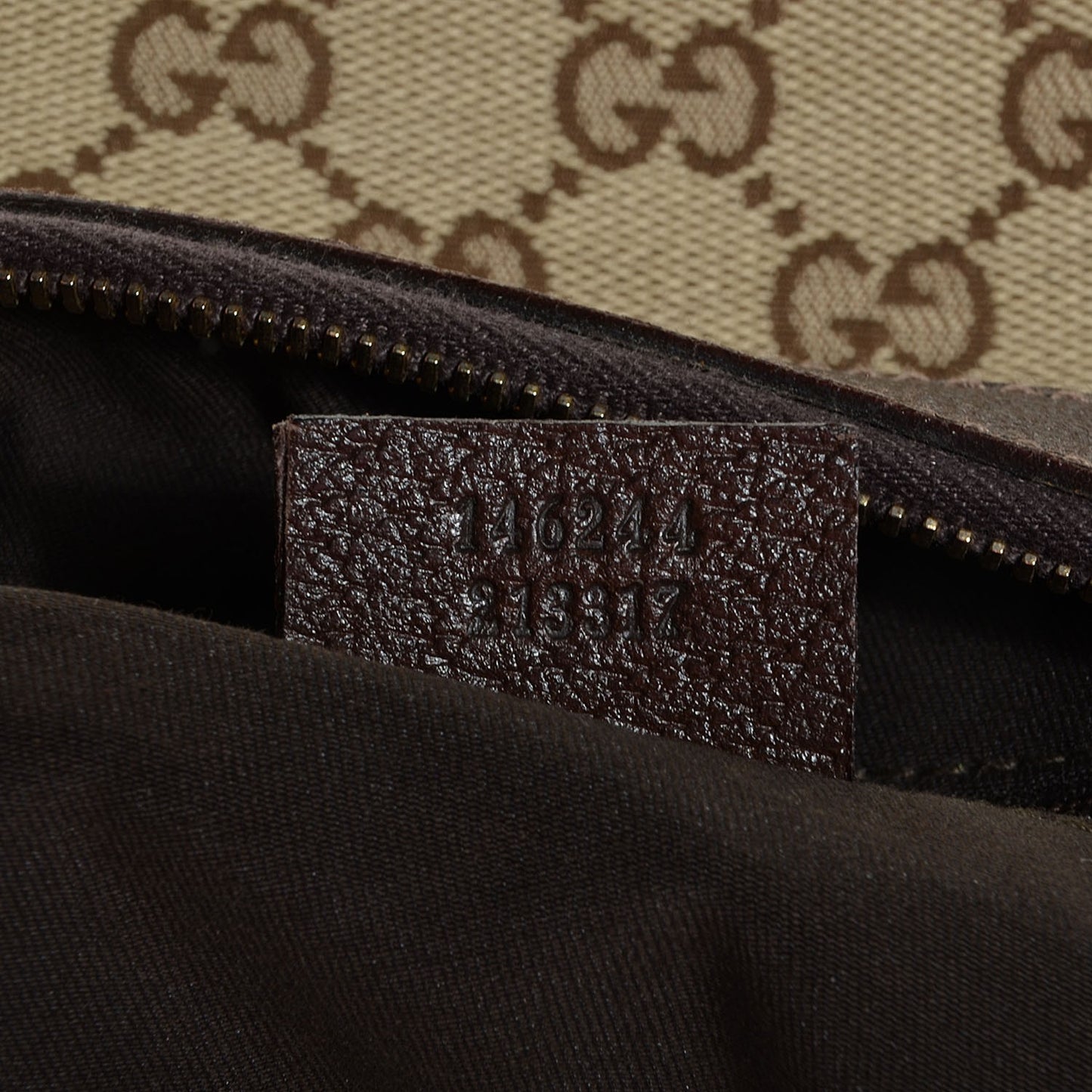Monogram Abbey Shoulder Bag Dark Brown