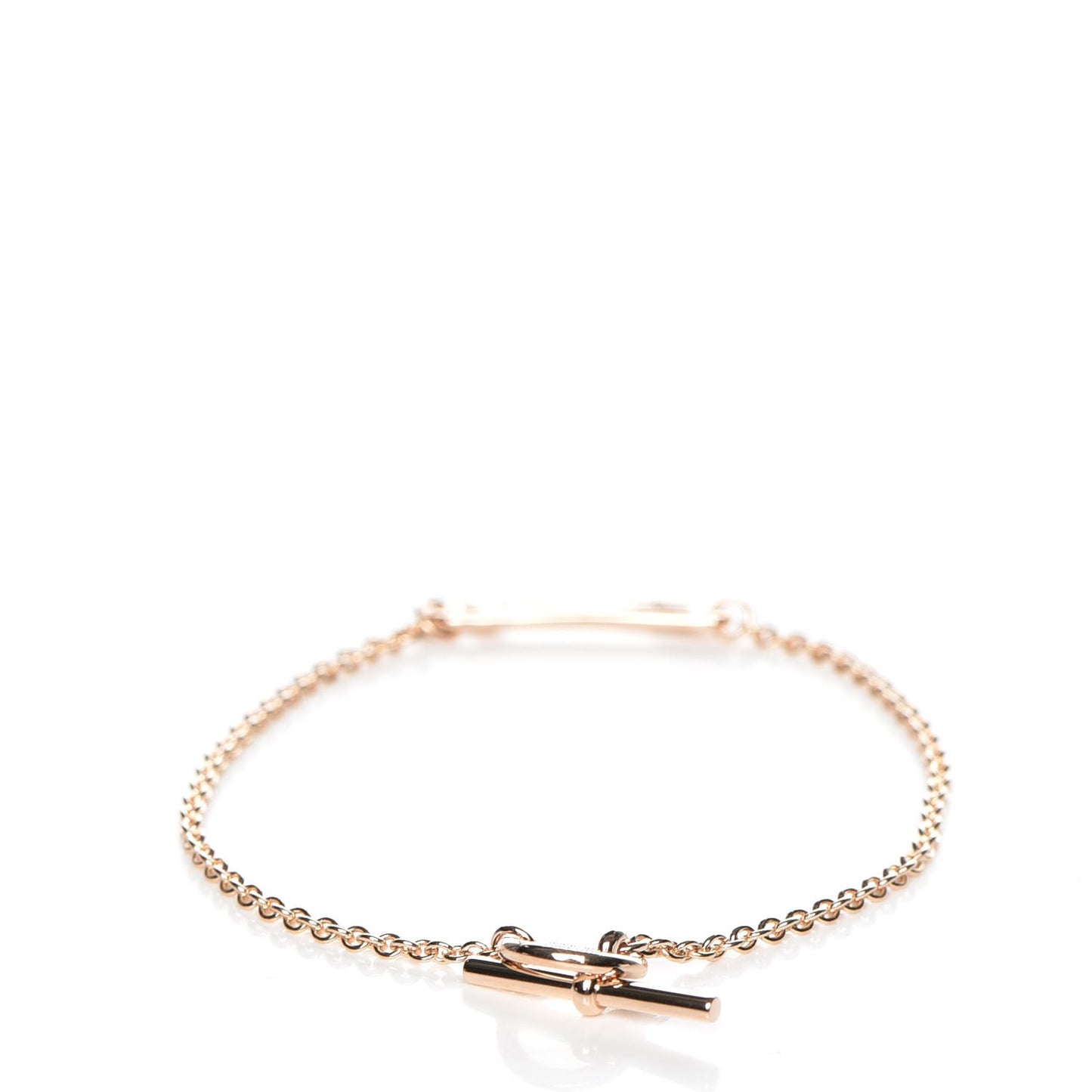 18K Rose Gold Mini Chaine d'Ancre Punk Bracelet SH
