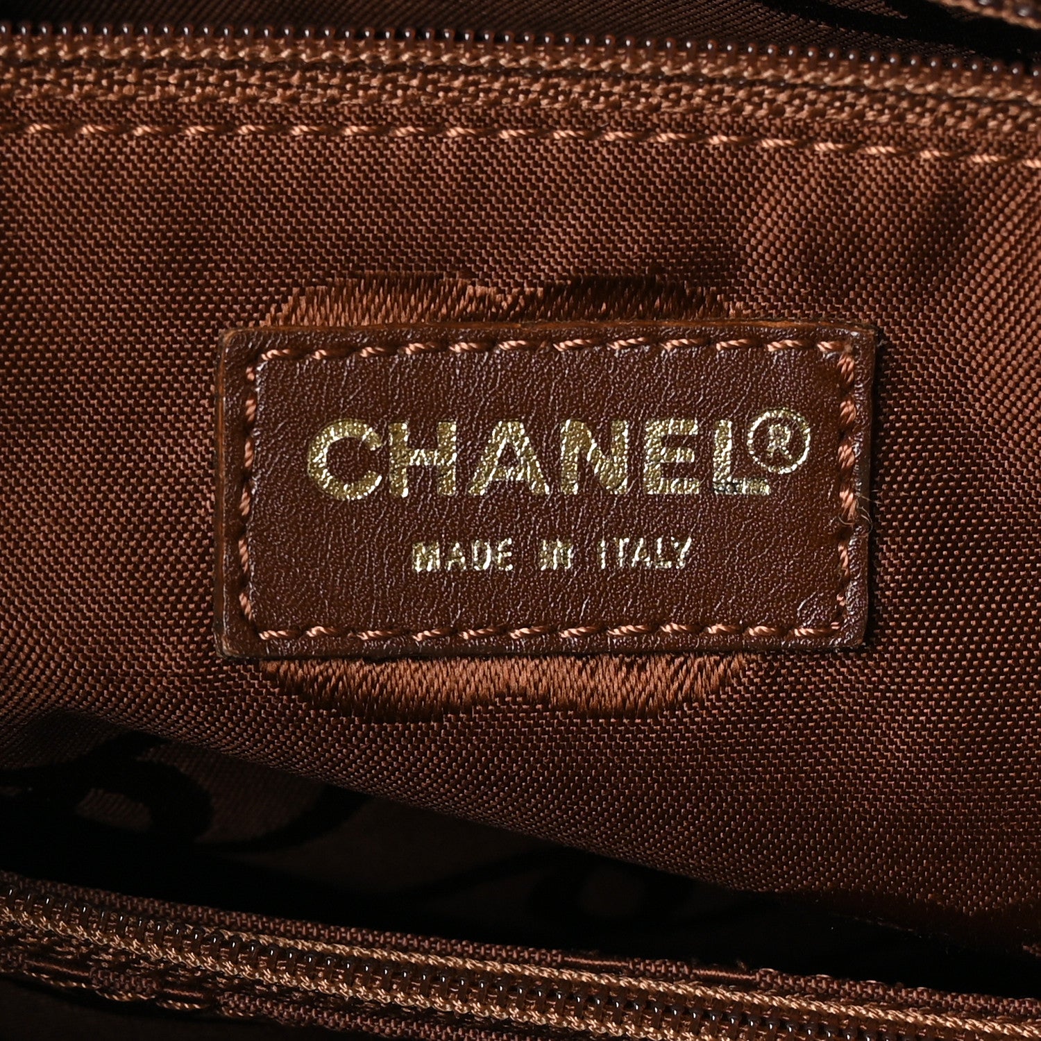 Chanel Calfskin Wild Stitch Vertical Top Handle Bag Brown 7 of 12