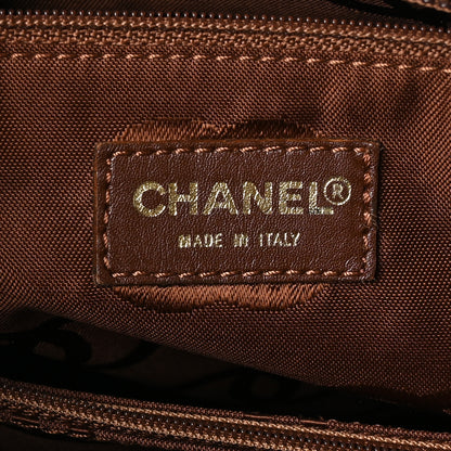 Chanel Calfskin Wild Stitch Vertical Top Handle Bag Brown 7 of 12