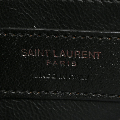 Saint Laurent Crinkled Calfskin Matelasse Monogram Baby Niki Chain Satchel Ivory 7 of 11