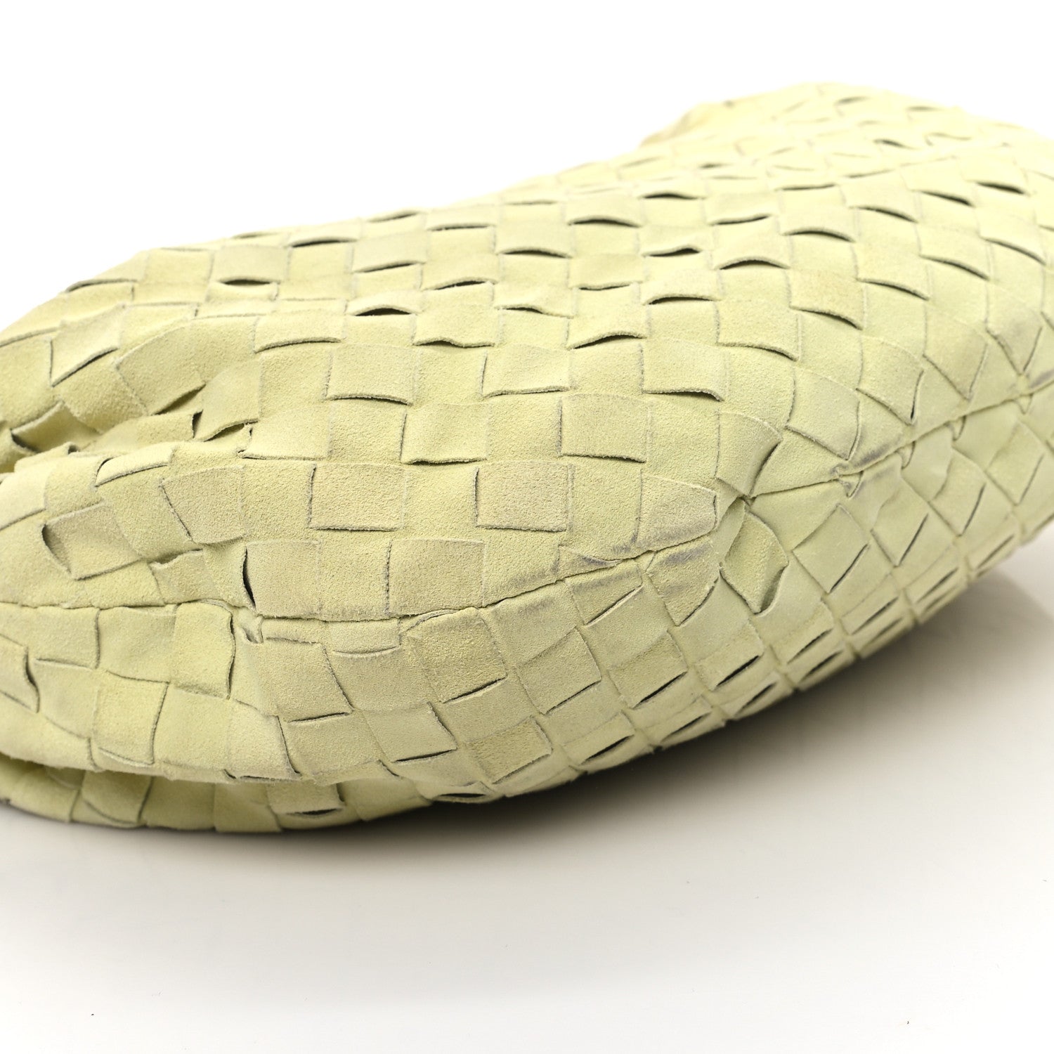 Bottega Veneta Suede Calfskin Intrecciato Teen Jodie Hobo Lemon Wash 9 of 11