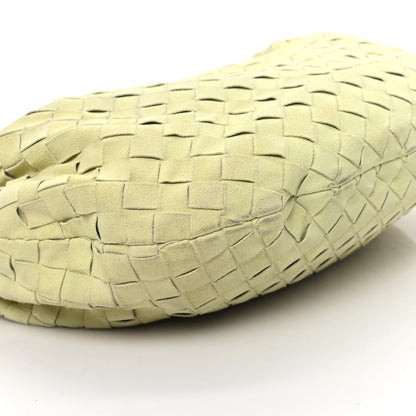 Bottega Veneta Suede Calfskin Intrecciato Teen Jodie Hobo Lemon Wash 9 of 11