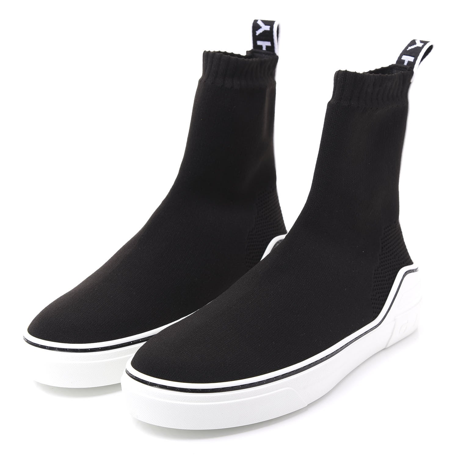 Givenchy Technical Canvas Knit Mens George V Sock Sneakers 42 Black 2 of 8