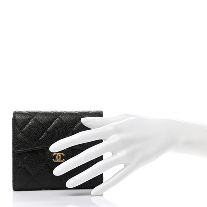 Chanel Caviar Quilted Compact Flap Wallet Black 6 of 20