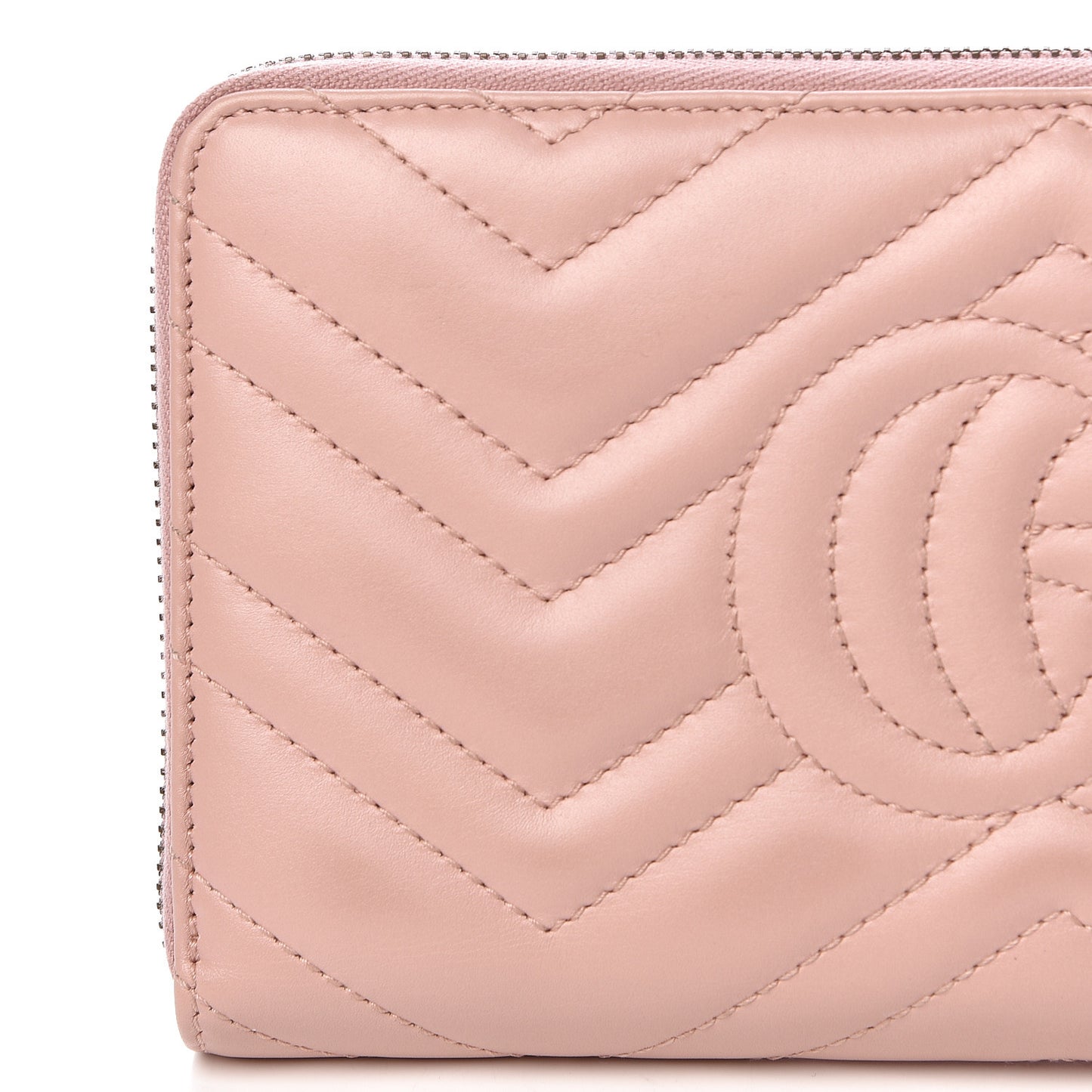 Calfskin Matelasse GG Marmont Zip Around Organizer Wallet Perfect Pink