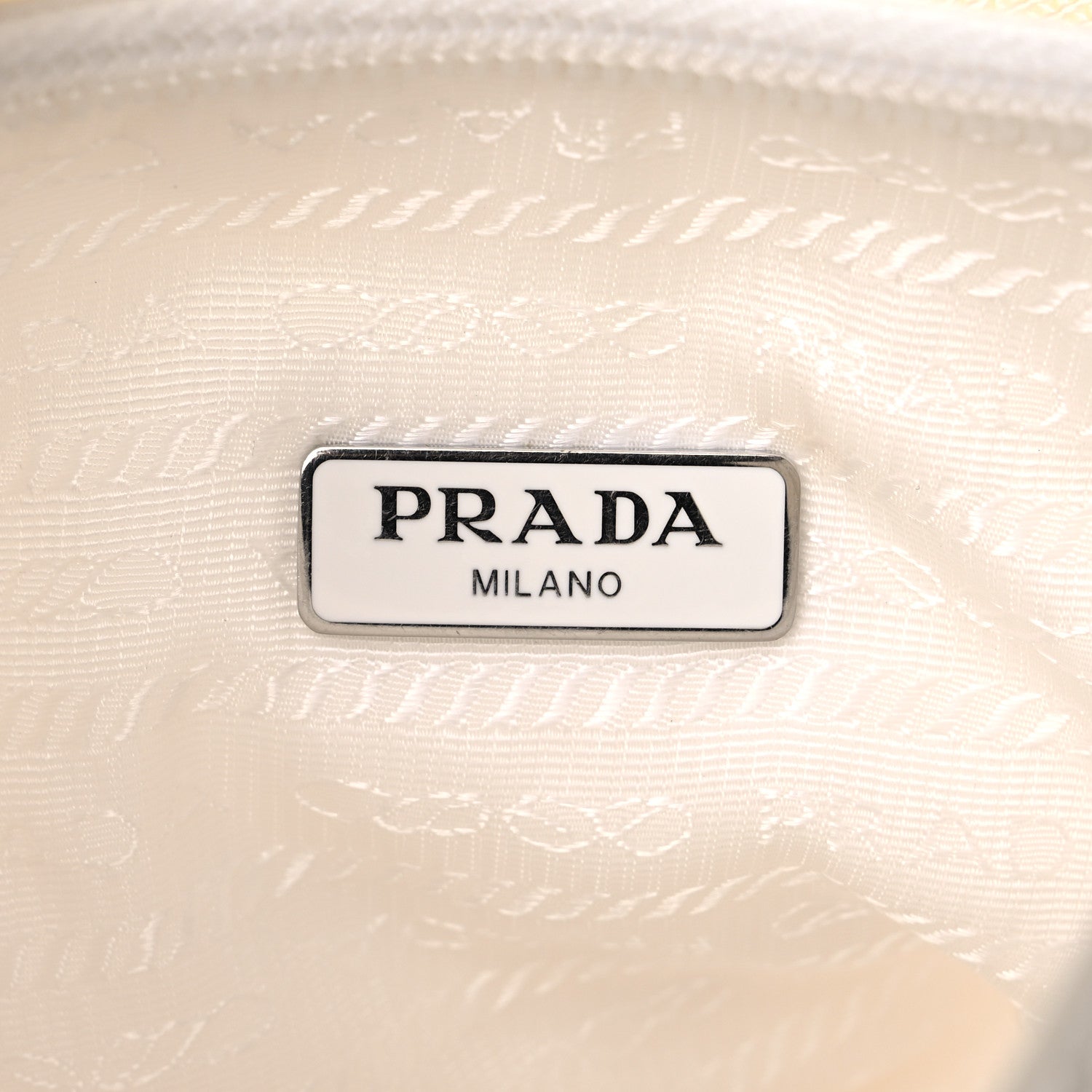Prada Tessuto Nylon Mini Re-Edition 2000 Bag White 7 of 23
