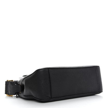 Burberry Soft Grain Calfskin House Check Small Helmsley Crossbody Black 4 of 12