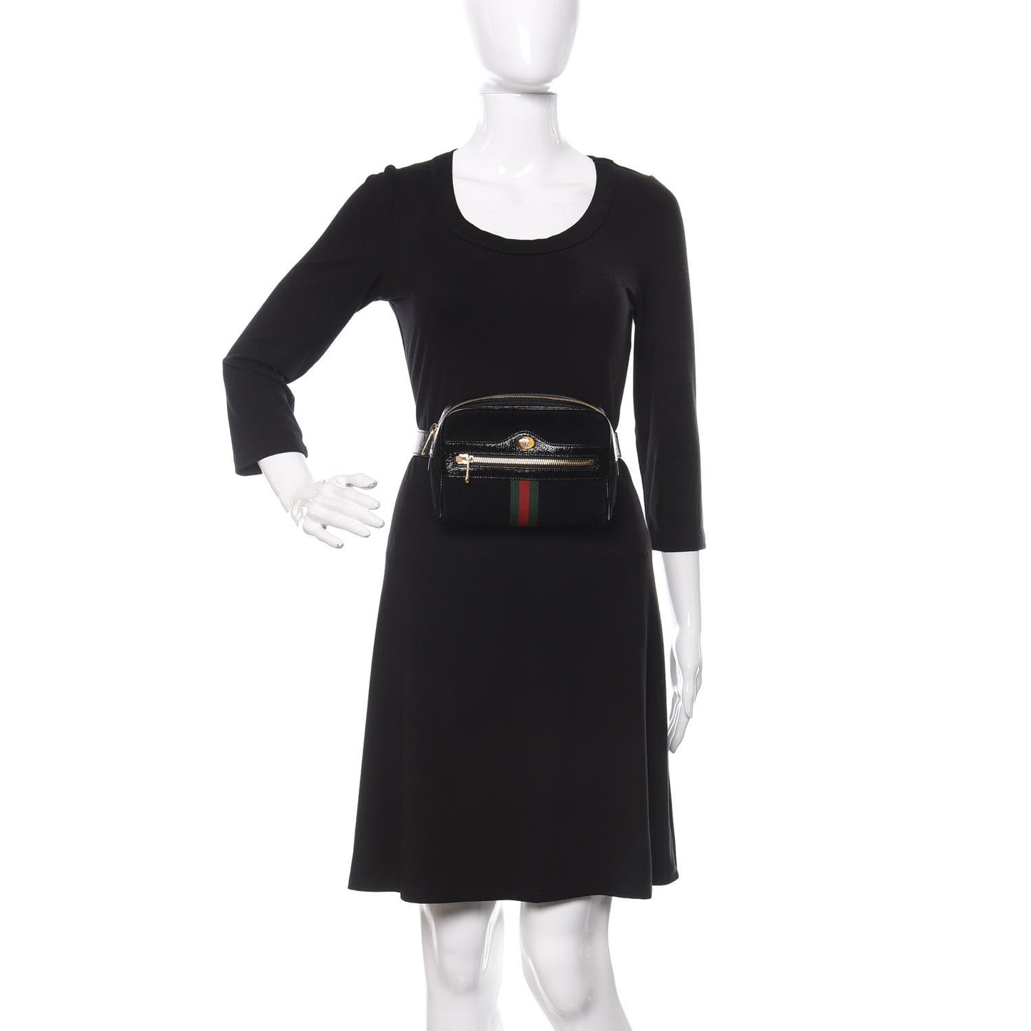 Suede Small Ophidia Belt Bag 85 34 Black