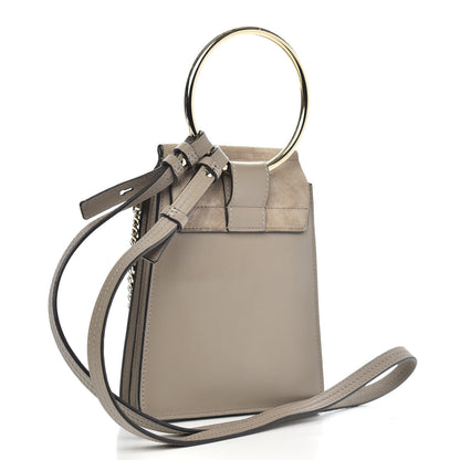 Chloe Suede Calfskin Mini Faye Bracelet Bag Motty Grey 3 of 9