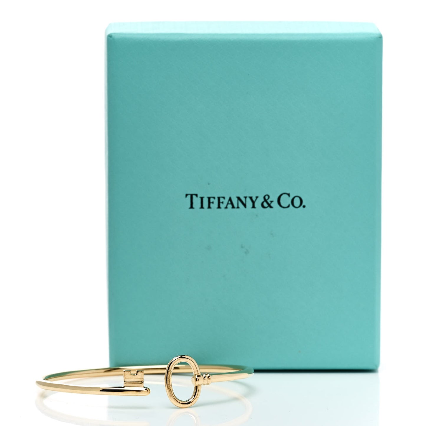 18K Yellow Gold Keys Wire Bracelet