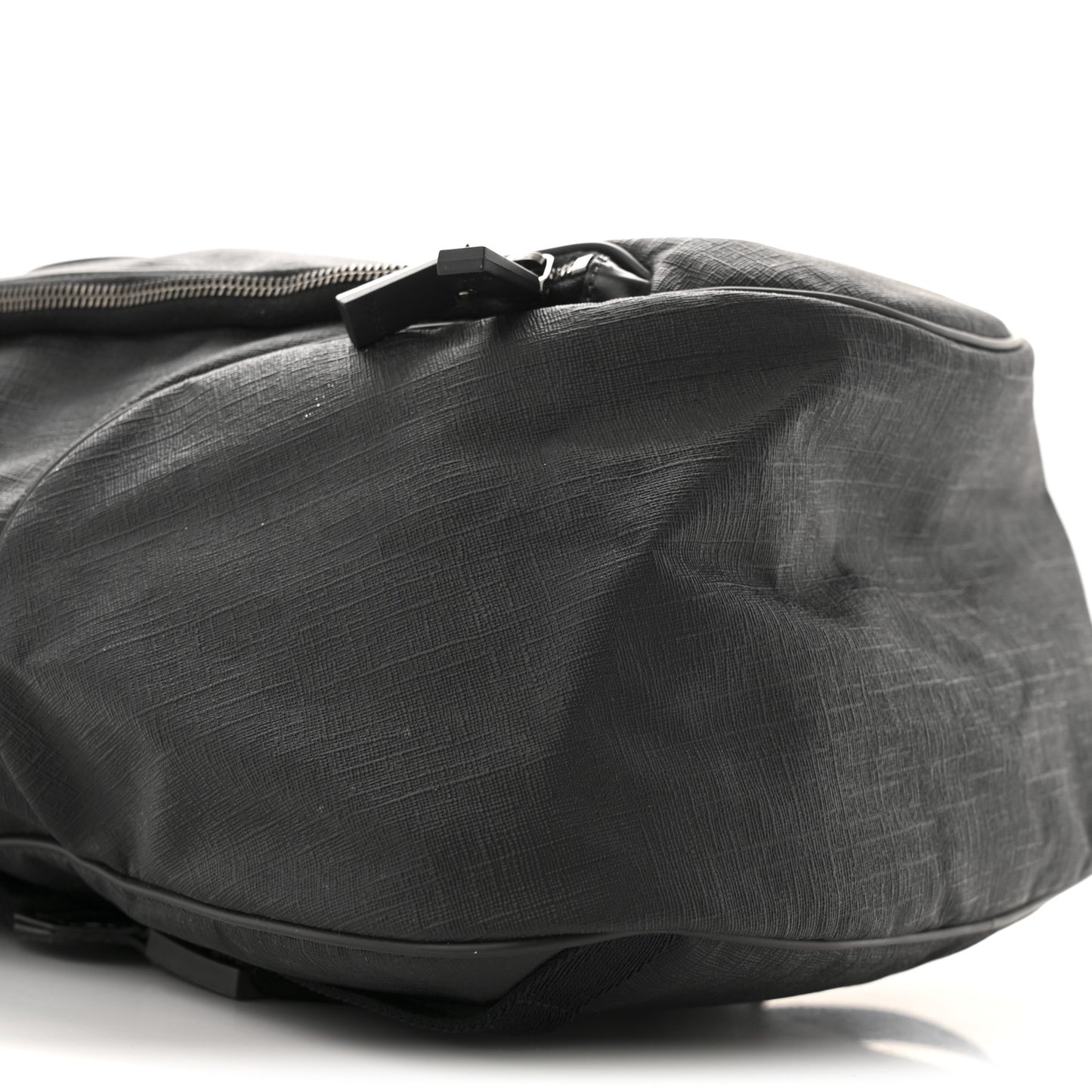 GG GUCCI Coated Canvas Interlocking G Travel Backpack Black