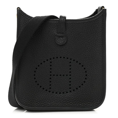 Hermes Taurillon Clemence Evelyne TPM Black 1 of 9