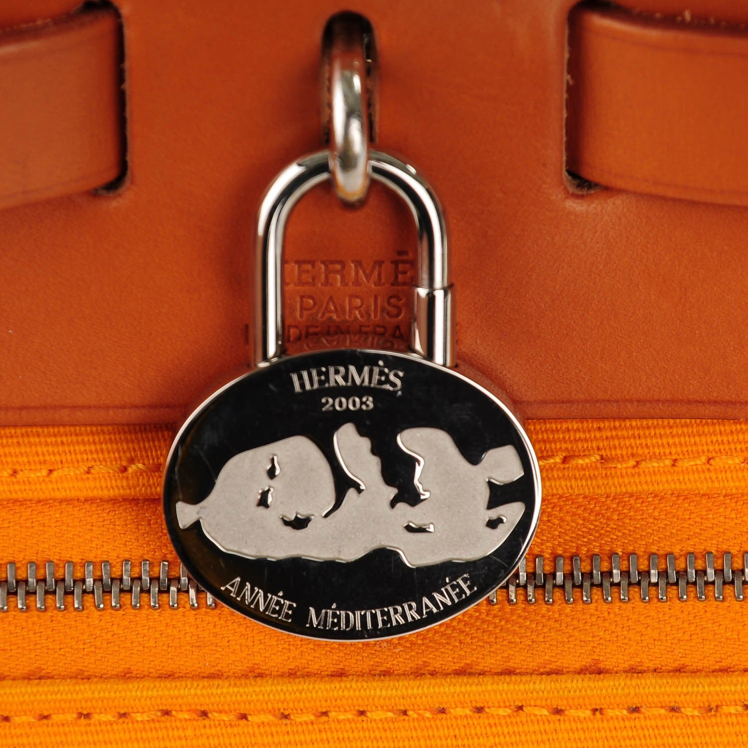 Hermes Toile Vache Hunter Herbag Zip 31 PM Jaune d'Or 7 of 9