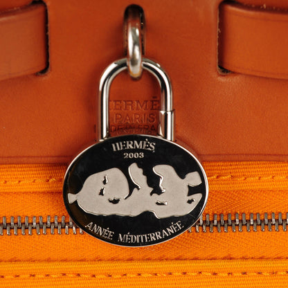 Hermes Toile Vache Hunter Herbag Zip 31 PM Jaune d'Or 7 of 9