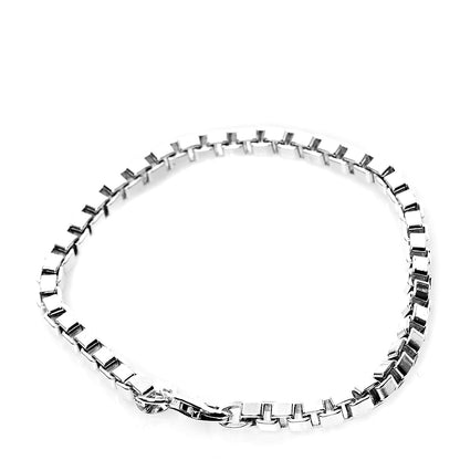 Tiffany Sterling Silver 4mm Venetian Link Bracelet 2 of 5