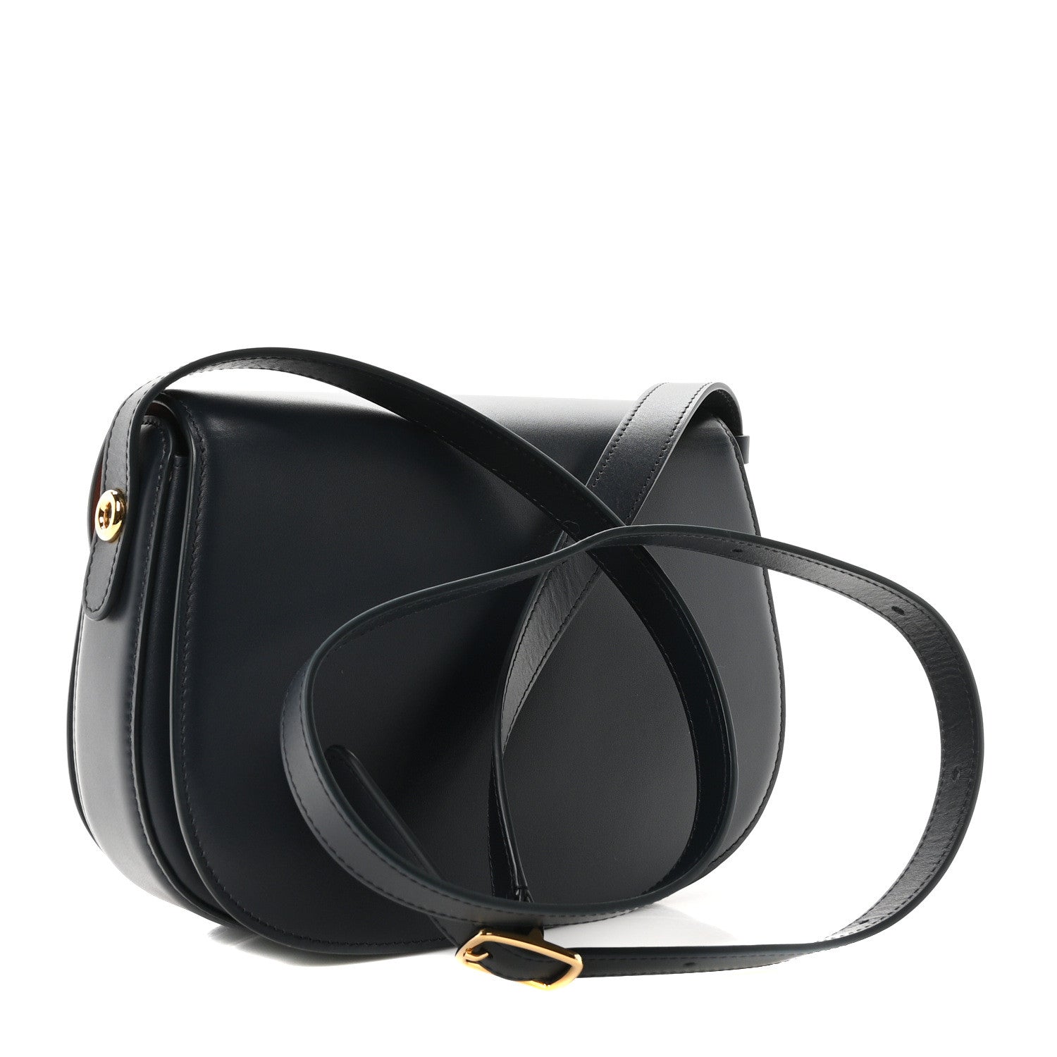 Loro Piana Smooth Calfskin Small Ghiera Bag Navy 3 of 9