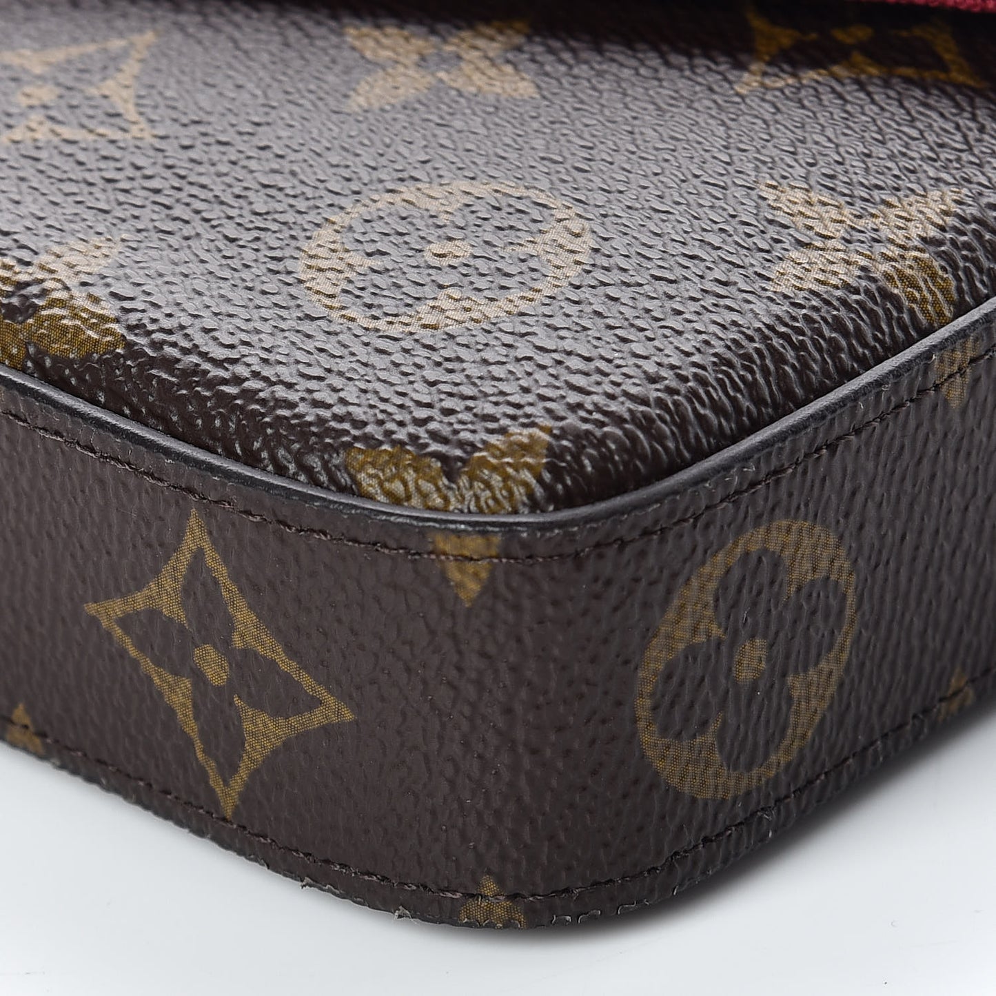 Monogram Pochette Felicie Chain Wallet Fuchsia