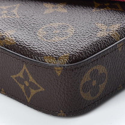 Louis Vuitton Monogram Pochette Felicie Chain Wallet Fuchsia 6 of 11