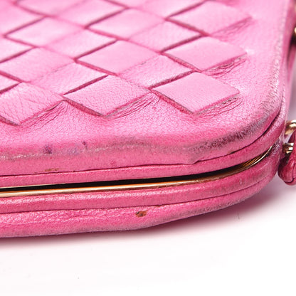 Bottega Veneta Nappa Intrecciato Kisslock Clutch Pink 10 of 12
