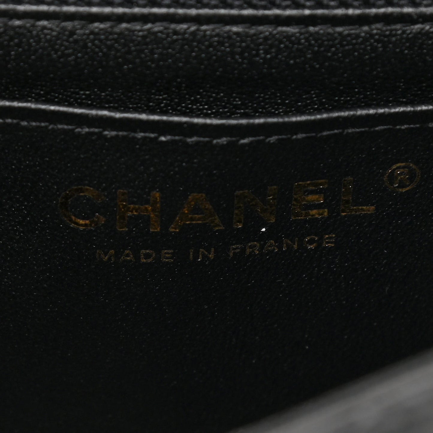 Lambskin Quilted Mini Rectangular Flap Black
