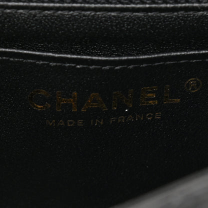 Chanel Lambskin Quilted Mini Rectangular Flap Black 6 of 11