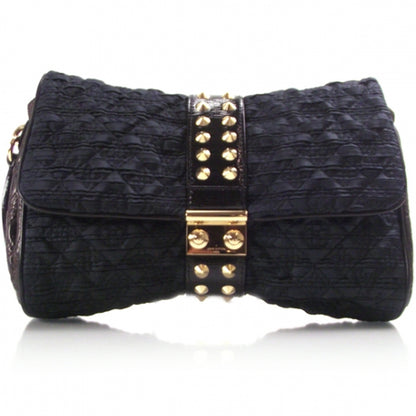 Louis Vuitton Satin Quilted Monogram Coquette Pochette Navy 1 of 7