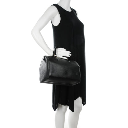 Louis Vuitton Epi Speedy 25 Black 2 of 7