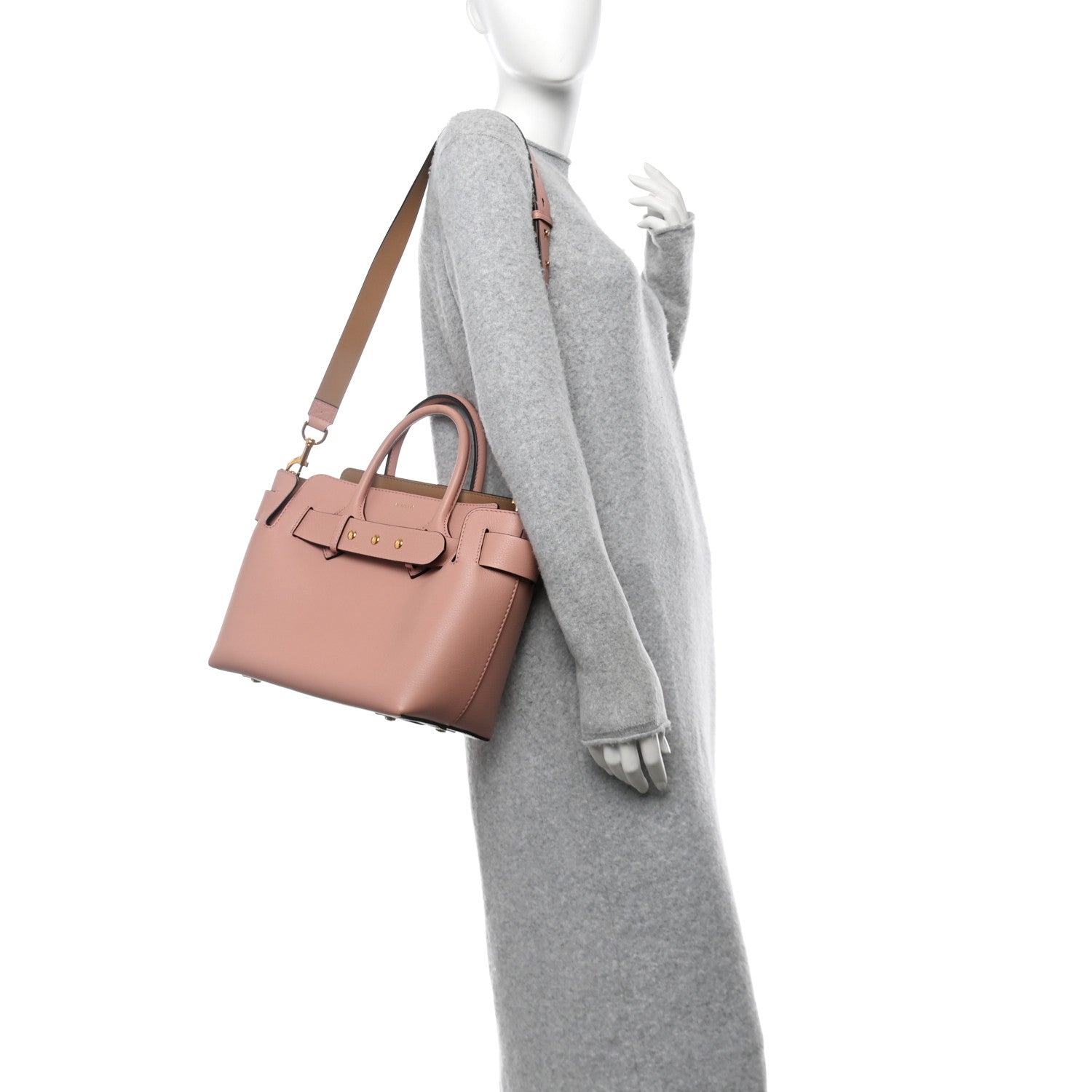 Burberry Marais Calfskin Small Belt Bag Dusty Rose 2 of 11