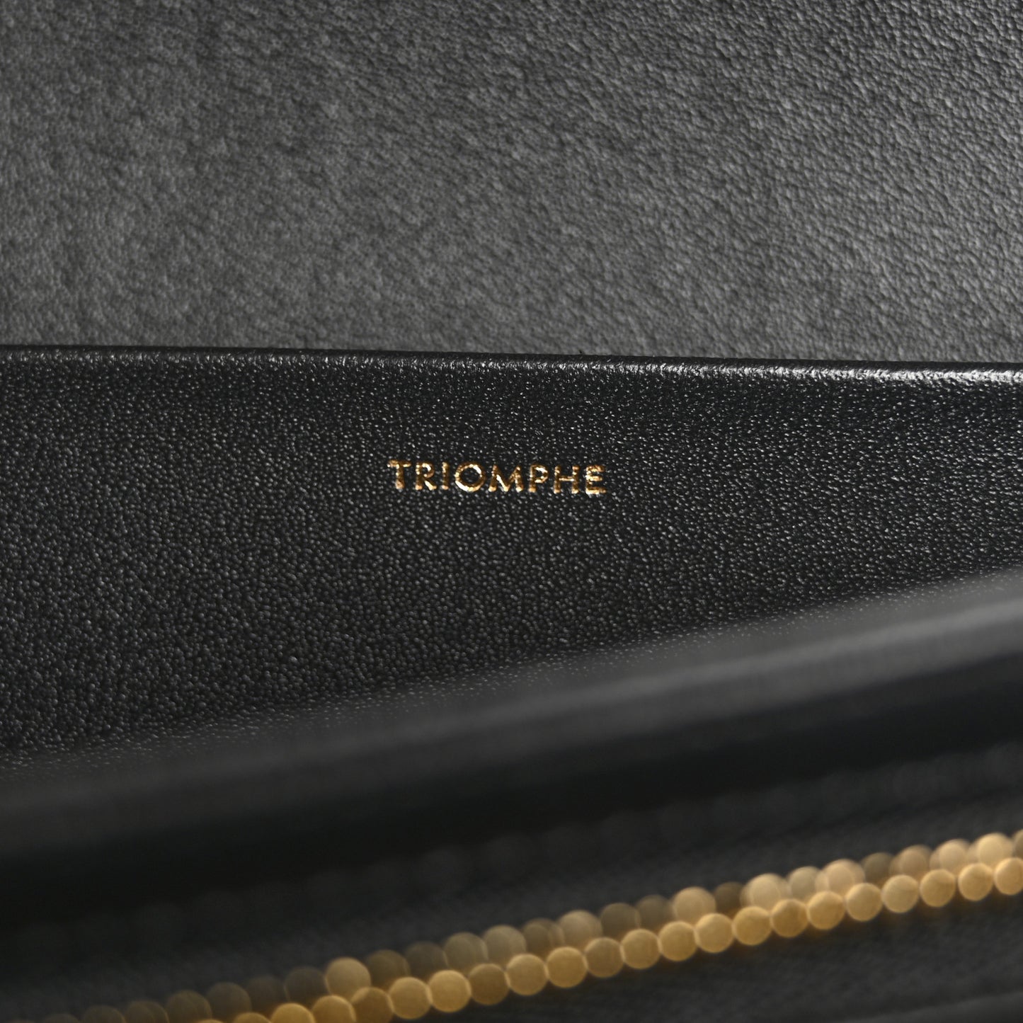 Shiny Calfskin Medium Triomphe Black