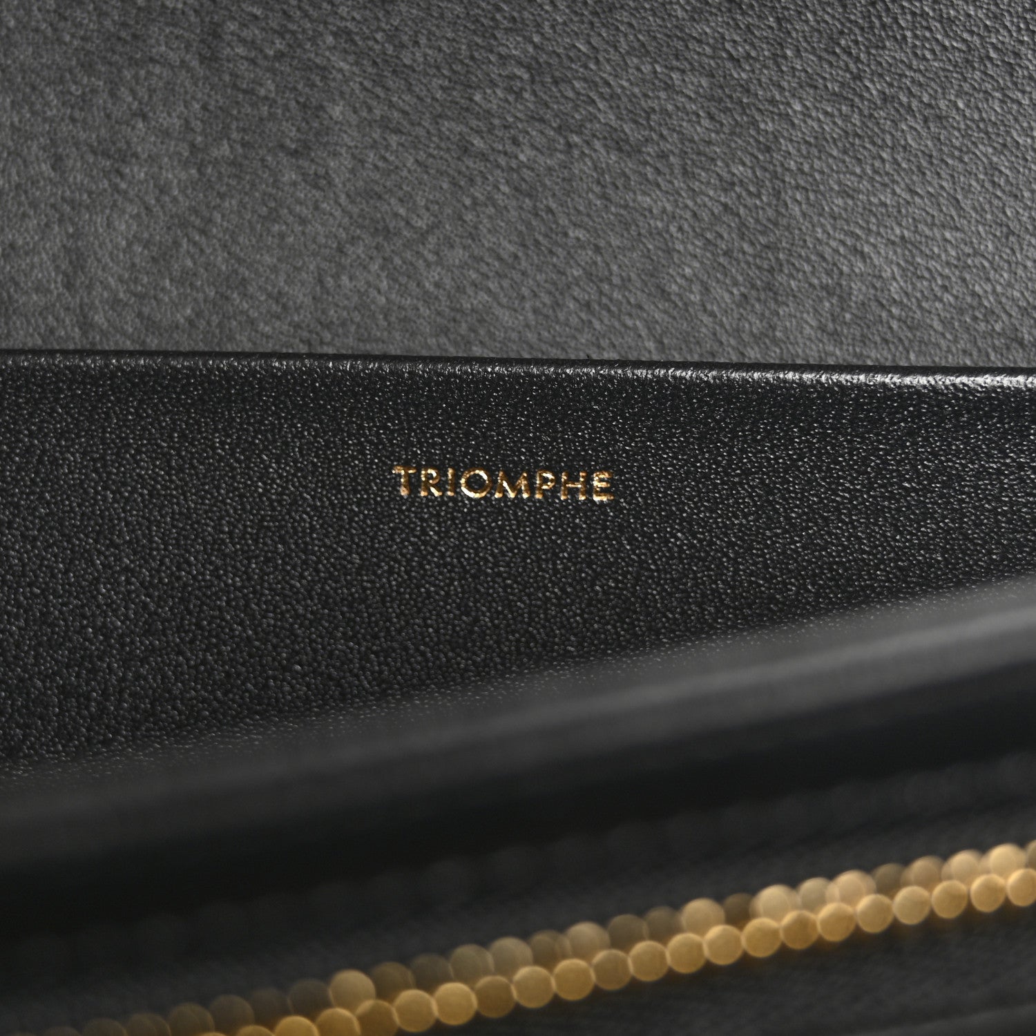 Celine Shiny Calfskin Medium Triomphe Black 6 of 13