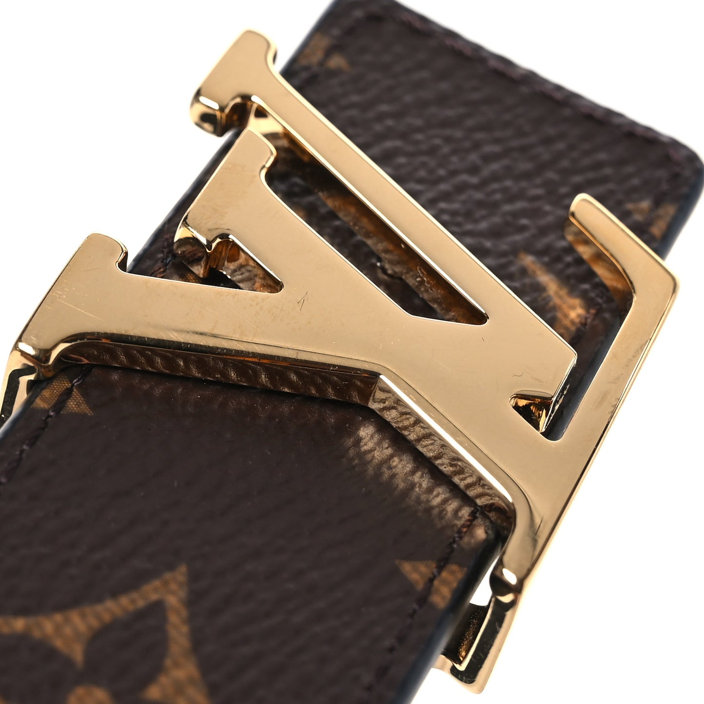 Calfskin Monogram 20mm LV Iconic Reversible Belt 95 38 Black