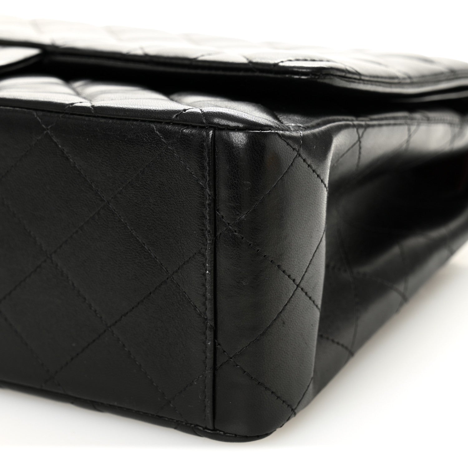 Chanel Lambskin Quilted Maxi Double Flap Black 10 of 10