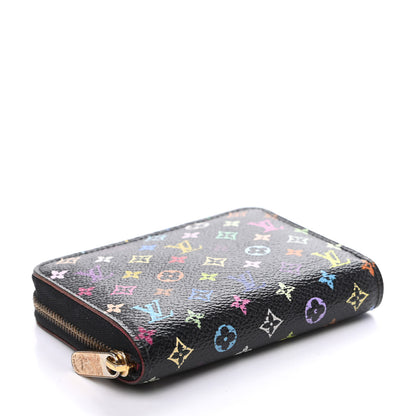 Louis Vuitton Monogram Multicolor Zippy Coin Purse Black Grenade 4 of 8