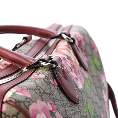 Gucci GG Supreme Monogram Blooms Medium Boston Beige Multicolor Dry Rose 5 of 5