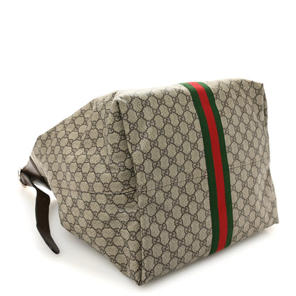 Gucci GG Supreme Monogram Calfskin Web Small Jackie 1961 Shoulder Bag Beige Brown Sugar 5 of 11
