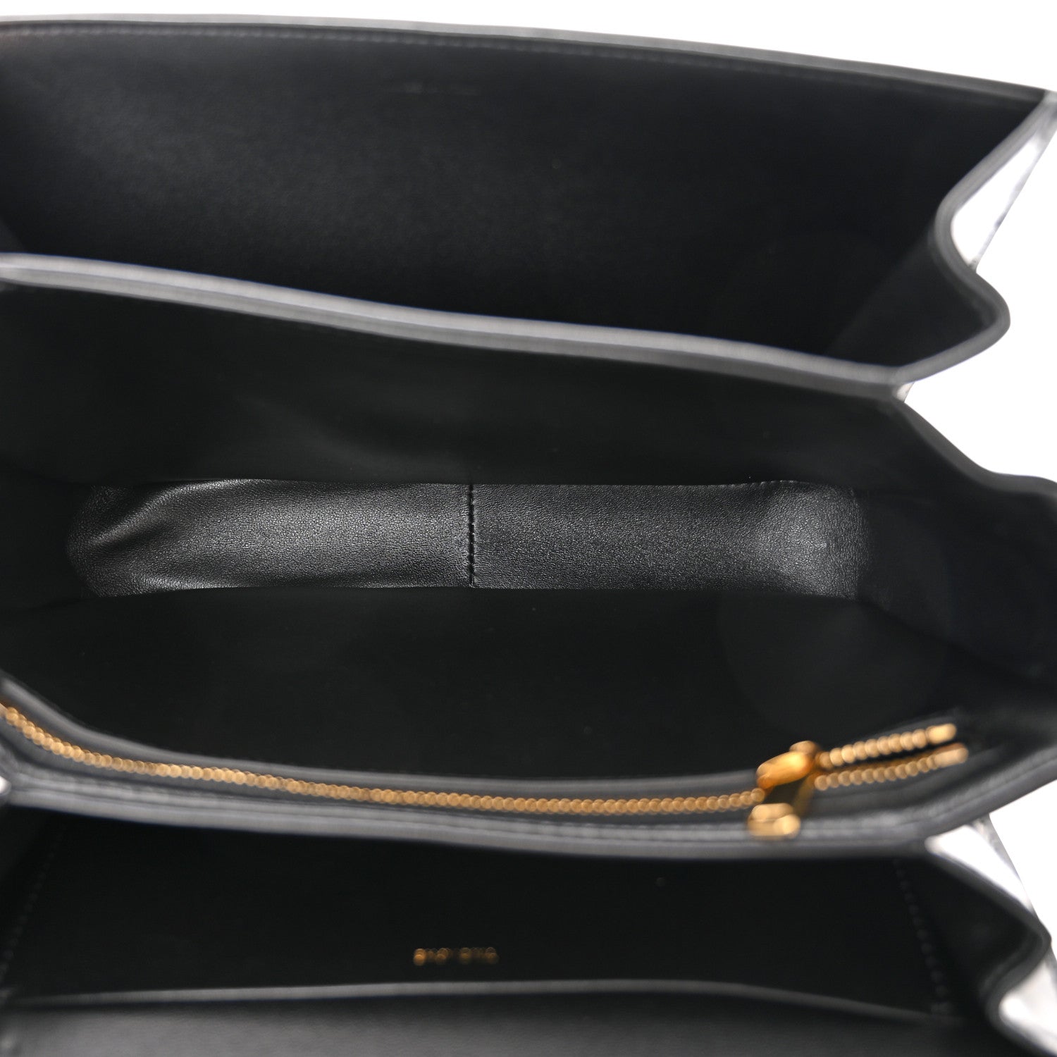 Celine Shiny Calfskin Medium Triomphe Black 5 of 12