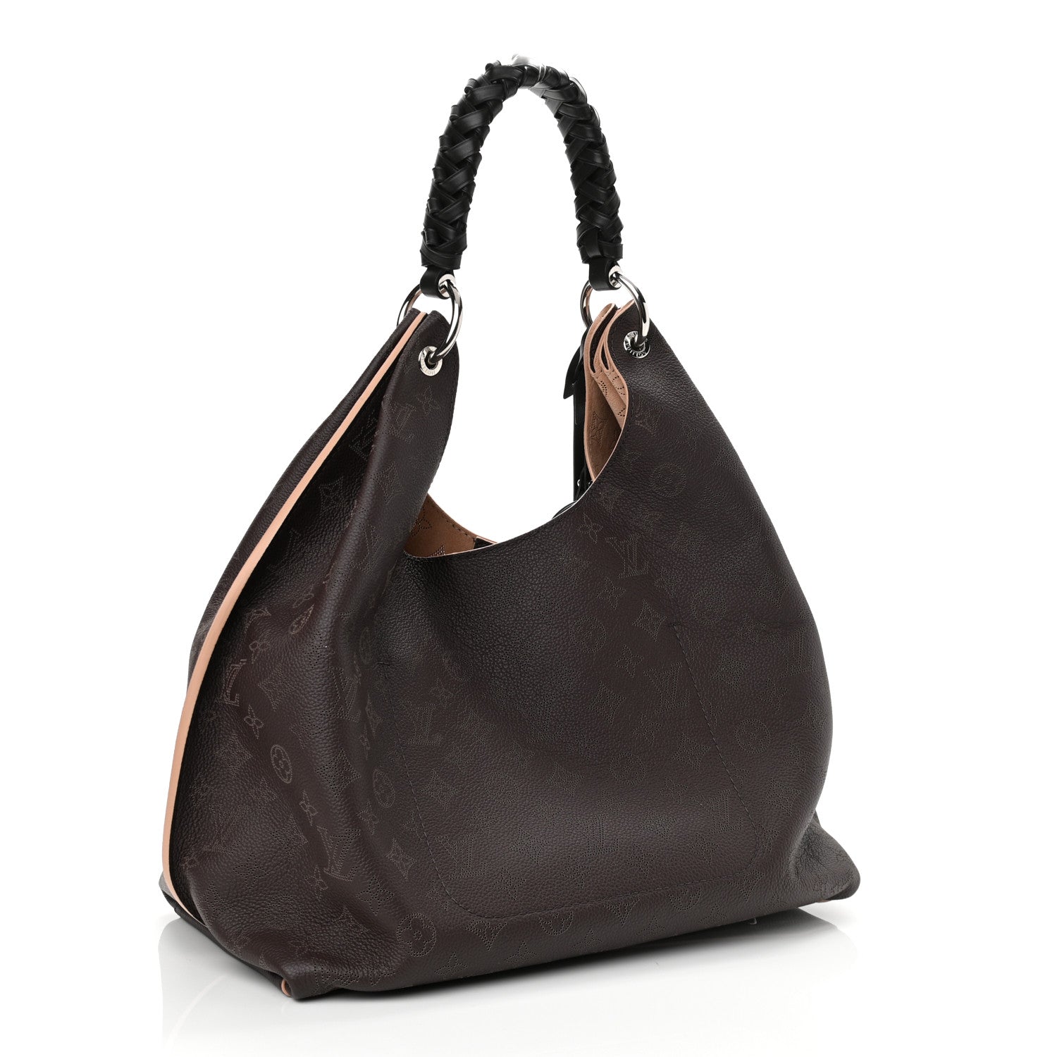 Louis Vuitton Mahina Carmel Hobo Chocolate 3 of 9